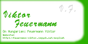 viktor feuermann business card